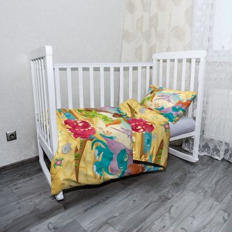 Dětské povlečení do postýlky Dinosauři 5: 100x135 / 40x60