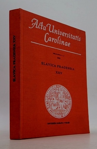 Slavica pragensia XXV