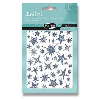 Samolepky Maildor Initial Holographic - Hvězdy