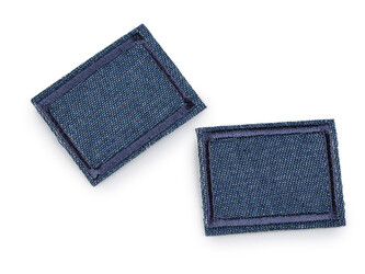 Nažehlovací záplaty pro opravy dírek jeans 3x4 cm - 10 ks - 2 modrá delta