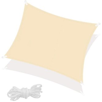 Stínící sluneční plachta 4x4 m SPRINGOS SN0053 béžová