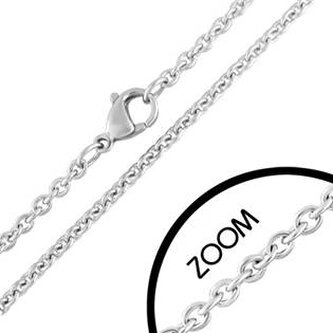 OPE1098-025-50 Ocelový řetízek šíře 2,5 mm