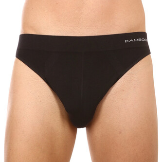 Pánské slipy Gino bambusové černé (50004) M