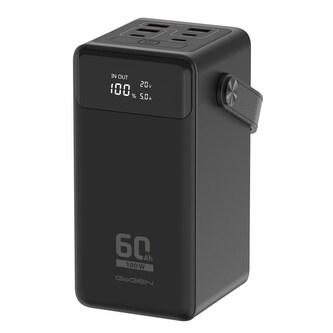 GoGEN PB600002B, 60000 mAh, PD 100W Powerbank - černá