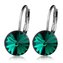 NBS08-EM Ocelové náušnice s krystaly Swarovski® EMERALD