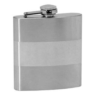 97106 Ocelová kapesní lahev - placatka 175 ml