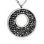 LV5001-GME Ocelový náhrdelník s krystaly Crystals from Swarovski®, GREY METALISEÉ