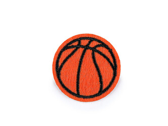 Nažehlovačka basketbalový míč - 10 ks - oranžová