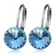 NBS08-AQ Ocelové náušnice s krystaly Swarovski® AQUAMARINE
