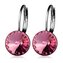 NBS08-BR Ocelové náušnice s krystaly Swarovski® BLUSH ROSE