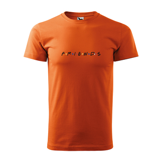 Seriál přátelé FRIENDS nápis: oranžové 5XL