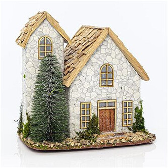 Eurolamp Vánoční dekorace domeček se stromem, 22 x 19 x 23 cm, 1 ks Eurolamp Vánoční dekorace domeček se stromem, 22 x 19 x 23 cm, 1 ks