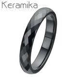 KM1002-4-50 Keramický prsten černý, šíře 4 mm