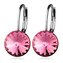 NBS08-LR Ocelové náušnice s krystaly Swarovski® LIGHT ROSE