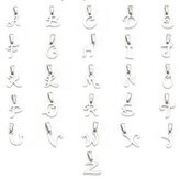 OPP1768-C Ocelový přívěšek - písmenko - iniciála - iniciála "C"