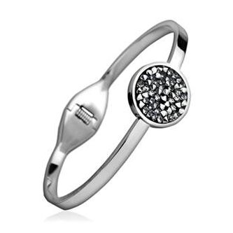 LV7001-SSH Ocelový náramek s krystaly Crystals from Swarovski® SILVER SHADE