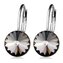 NBS08-BD Ocelové náušnice s krystaly Swarovski® BLACK DIAMOND