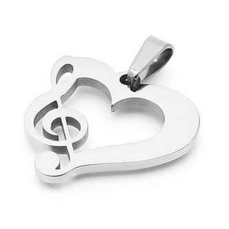 OPP1911 Ocelový přívěšek - srdíčko - srdce