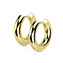 OPN1923GD-16 Zlacené ocelové náušnice kroužky 16mm
