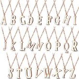 OPD0231-V Zlacený ocelový řetízek s přívěškem iniciála - iniciála "V"