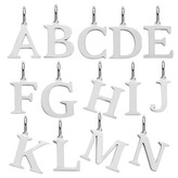 OPP1918-M Ocelový přívěšek - písmeno - iniciála - iniciála "M"