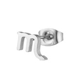 OPN1995 Ocelová náušnice znamení štír - 1 kus - znamení zvěrokruhu