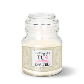 Svíčka Děkuji za tu nejlepší babičku: 120 g