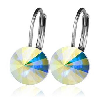 NBS08-AB Ocelové náušnice s krystaly Swarovski® AB
