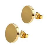 OPN1156-12 Zlacené ocelové náušnice kolečka, 12 mm