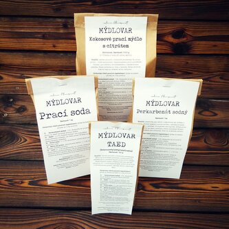 PRACÍ SADA SE STROUHANÝM MÝDLEM - 500 g+sada