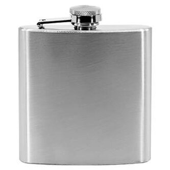 97121 Ocelová kapesní lahev - placatka matná 175ml v dárkovém balení