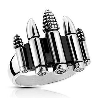 OPR01449-62 Army ocelový prsten BULLET