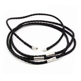 LR1102-45 Splétaná šňůrka na krk černá, tl. 4 mm