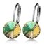 NBS08-LG Ocelové náušnice s krystaly Swarovski® LUMINOUS GREEN