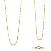 OPE1015-015-60 Zlacený ocelový řetízek, tl. 1,5 mm