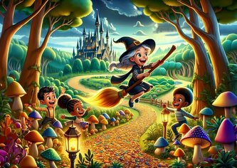 ART PUZZLE Puzzle Roztomilá čarodějnice 100 dílků