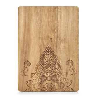 Zeller Krájecí prkénko s potiskem, akátové dřevo, 40 x 29 cm