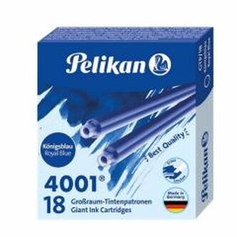 Naboje atramentowe długie 18szt niebieski Naboje atramentowe długie 18szt niebieski