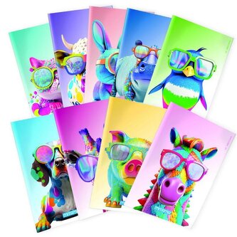 Sešit "Animal", A4+, čtverečkovaný, 40+2 listů, prasátko, MITAMA 62732-90095