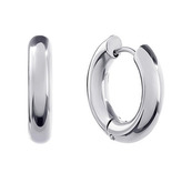 OPN1644-26 Ocelové náušnice - kruhy 26 mm