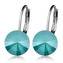 NBS08-AZB Ocelové náušnice s krystaly Swarovski® AZURE BLUE
