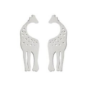 OPN1786-ST Ocelové náušnice ŽIRAFY - zvířátka
