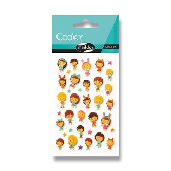 Samolepky Maildor 3D Cooky - Kawai panenky