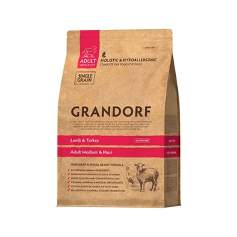 Grandorf granule pro psy Adult Medium & Maxi - Jehně a krocan 3kg