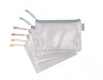 Teczka zapinana na zamek A5 pastel 6szt mix