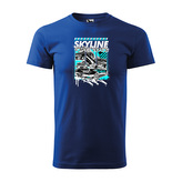 Skyline street vibes: modré XL