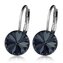 NBS08-GP Ocelové náušnice s krystaly Swarovski®, GRAPHITE