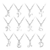 OPD0339-C Ocelový náhrdelník, písmeno - iniciály - iniciála "C"