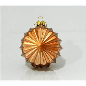 Eurolamp Vánoční ozdoby skleněné polygonální v barvě bronzu, 8 cm, set 4 ks Eurolamp Vánoční ozdoby skleněné polygonální v barvě bronzu, 8 cm, set 4 ks