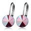 NBS08-FS Ocelové náušnice s krystaly Swarovski® FUCHSIA SHIMMER